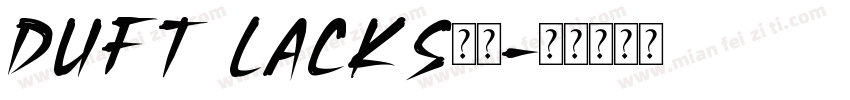 Duft Lacks字体字体转换